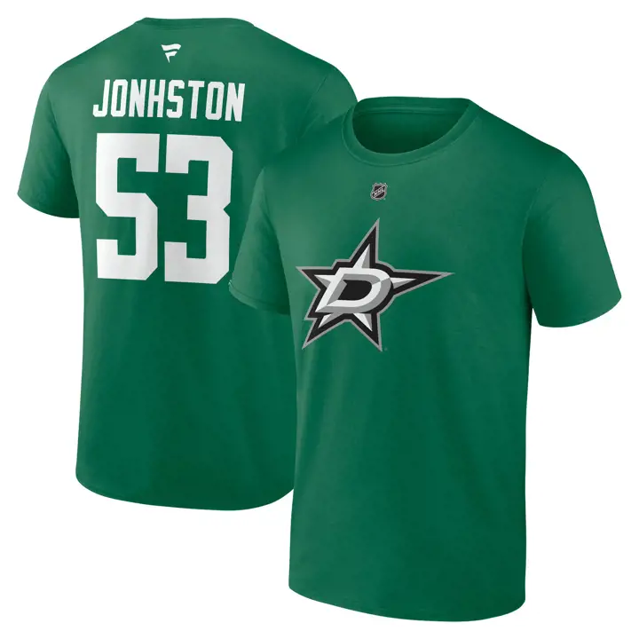 T-Shirt Authentic Stack N&N LNH STARS Wyatt Johnston Vert