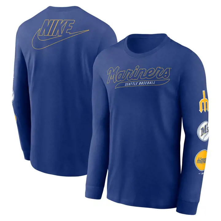 T-Shirt Seattle Mariners MLB Coop KO Manches Longues Noir