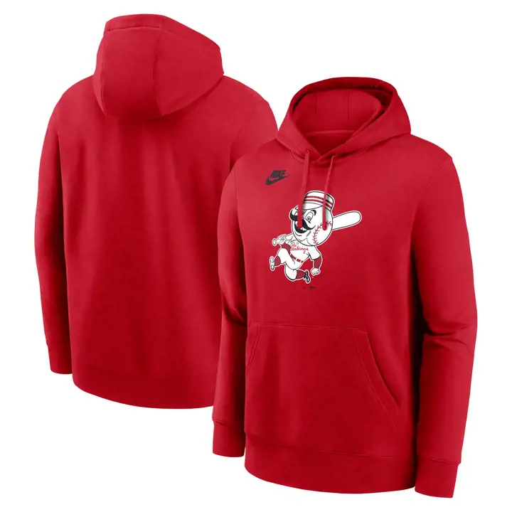 Cincinnati Reds MLB Nike Coop Club Hoodie ROUGE