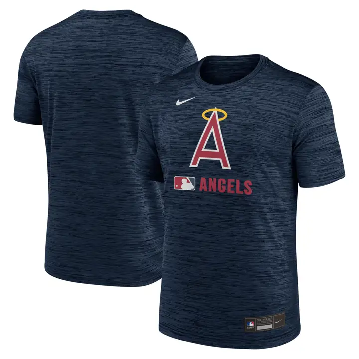 T-shirt Nike AC Velocity Dugout Los Angeles Angels MLB BLEU MARINE