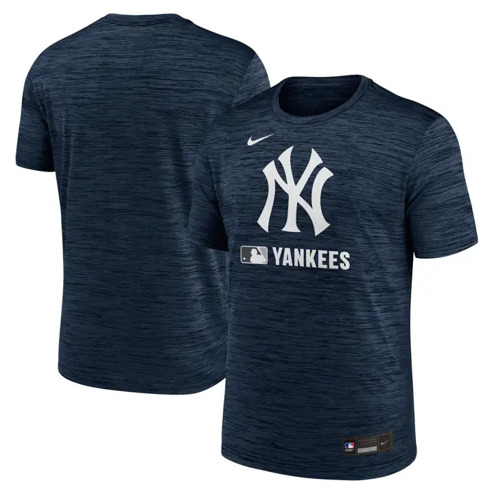 T-shirt New York Yankees MLB Nike AC Velocity Dugout BLEU MARINE