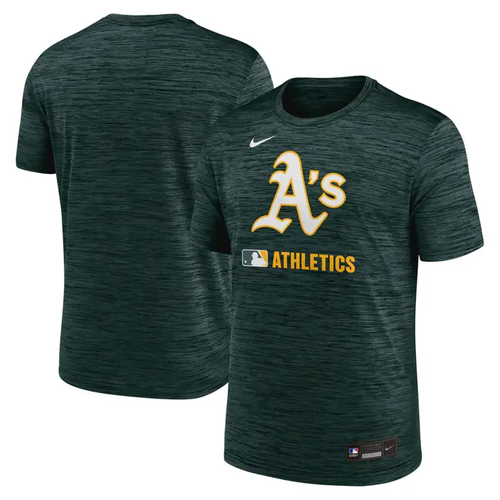 T-shirt Oakland Athletics MLB Nike AC Velocity Dugout Vert
