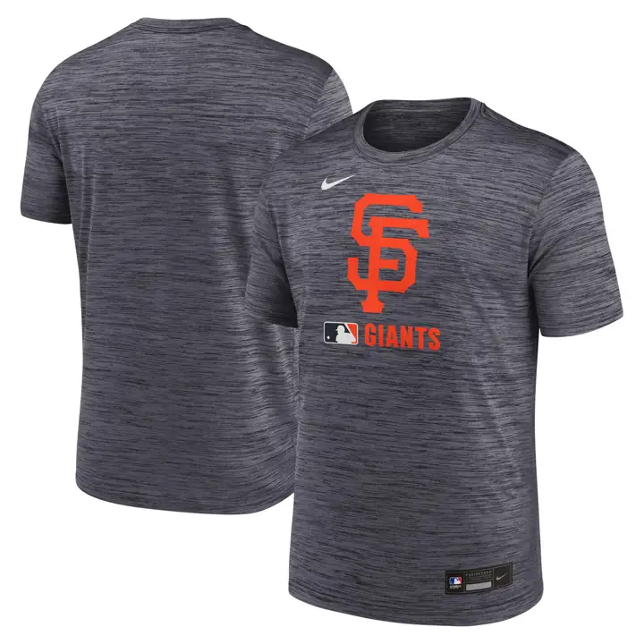 T-shirt MLB Nike AC Velocity Dugout des Giants de San Francisco – Noir