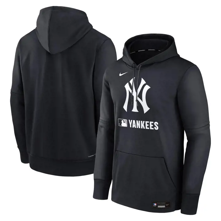 Chandail à capuchon New York Yankees AC Dugout Therma PO NAVY/NAVY