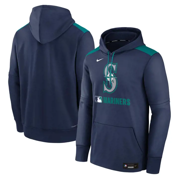 Seattle Mariners AC Dugout Therma PO Hoodie BLEU MARINE/SARCELLE