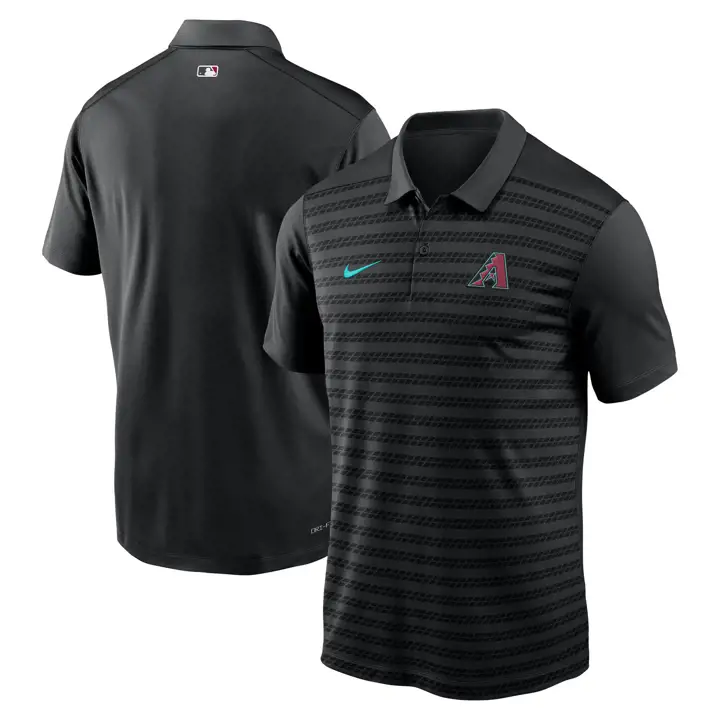 Polo à rayures Arizona Diamondbacks MLB Nike AC Victory - Noir