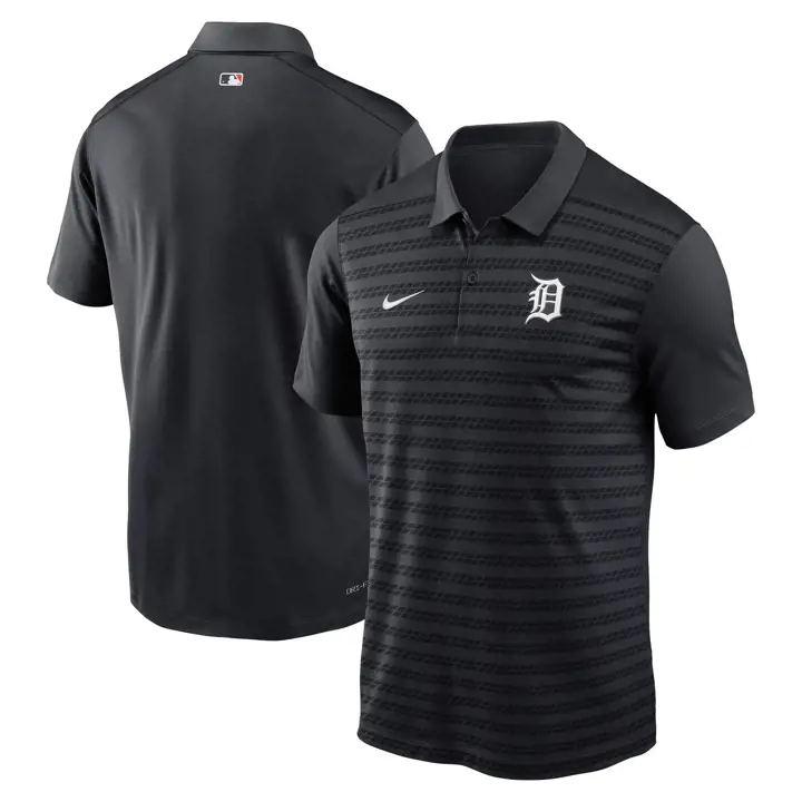 Polo rayé Nike AC Victory MLB Detroit Tigers BLEU MARINE