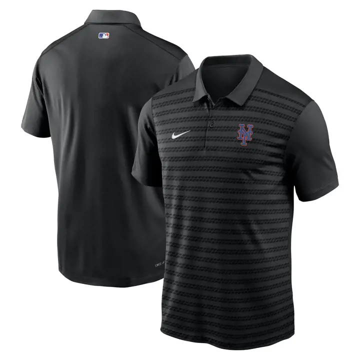 New York Mets MLB Nike AC Victory Stripe Polo NOIR