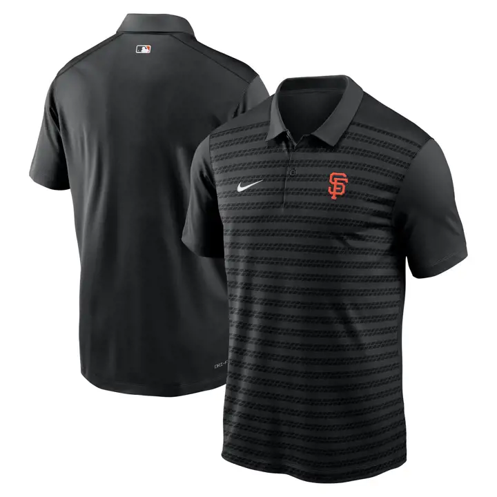 Polo San Francisco Giants MLB Nike AC Victory Stripe Noir