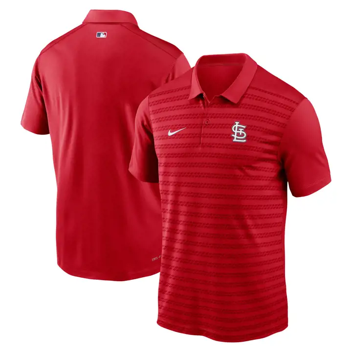 Polo Rouge à Rayures Nike AC Victory MLB St. Louis Cardinals