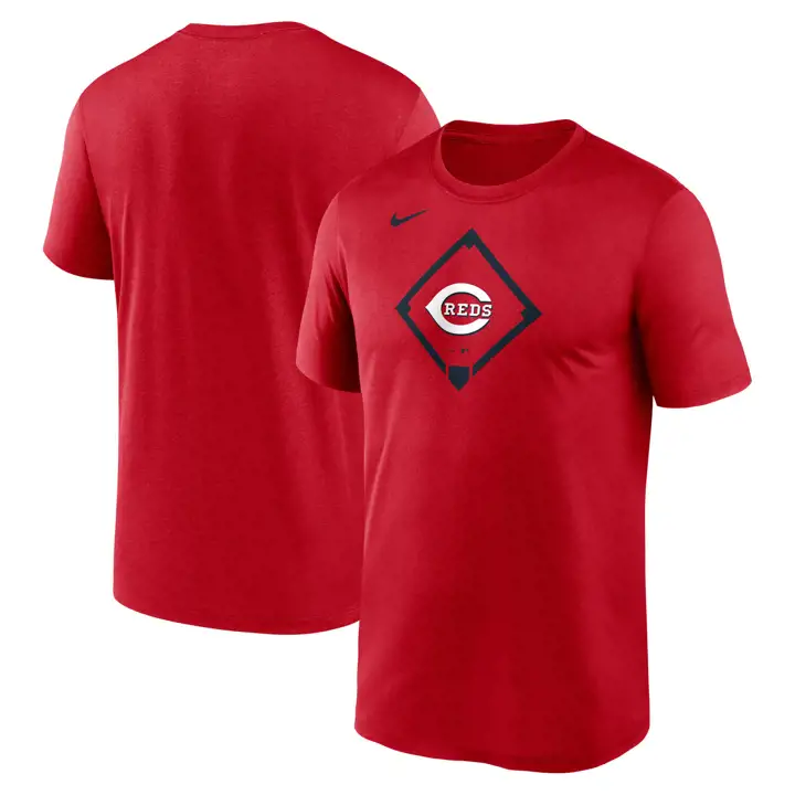 T-shirt Cincinnati Reds MLB Dri-Fit Icon Diamond ROUGE