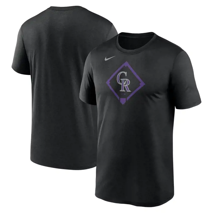 T-shirt Colorado Rockies MLB Dri-Fit Icon Diamond BLK