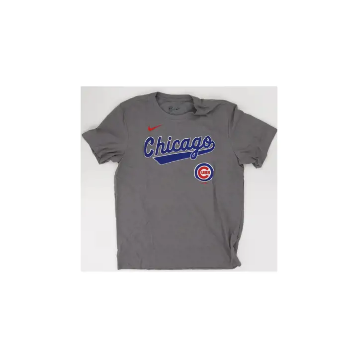 T-shirt Chicago Cubs MLB Primetime Script GRIS