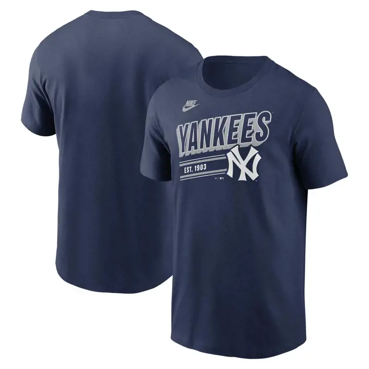 T-shirt Rétro Knockout MLB New York Yankees Marine
