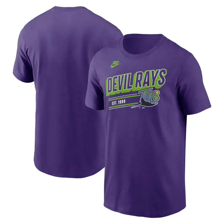 T-shirt Tampa Bay Rays MLB Coop Retro Knockout PUR