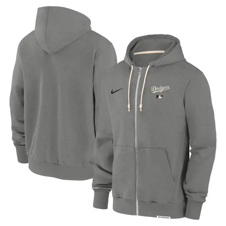 Los Angeles Dodgers MLB AC Player's Travel Top Hoodie GRIS