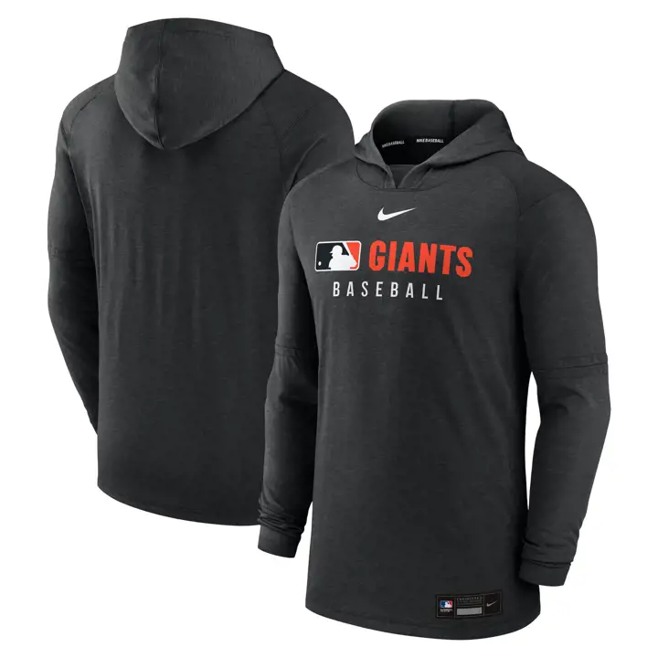 San Francisco Giants MLB AC EW LTWT Haut à Capuche Manches Longues BLK