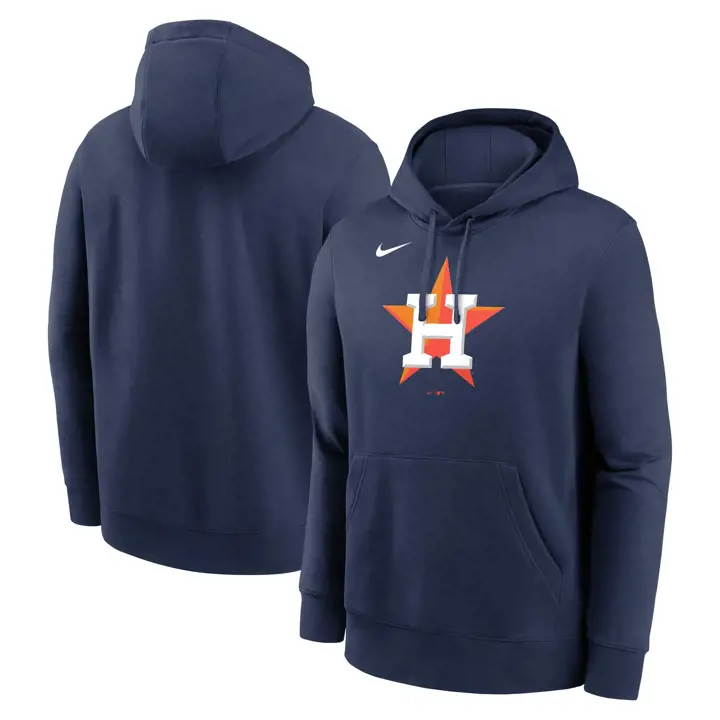 Houston Astros MLB Nike Club Hoodie BLEU MARINE