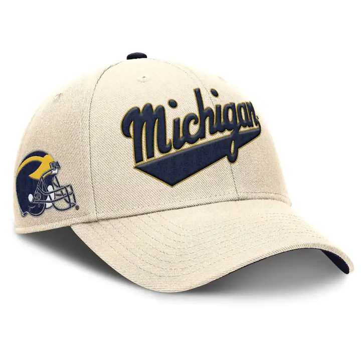 Michigan Wolverines NCAA NK Ivoire Coupe structurée ivoire