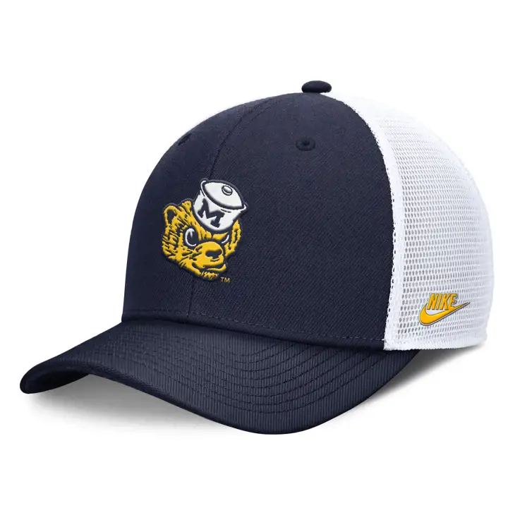 Michigan Wolverines NCAA NK Vault Futura Trucker Navy