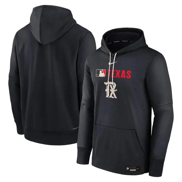 Texas Rangers MLB City Connect Sweat à capuche de sport AC Dugout BLEU MARINE