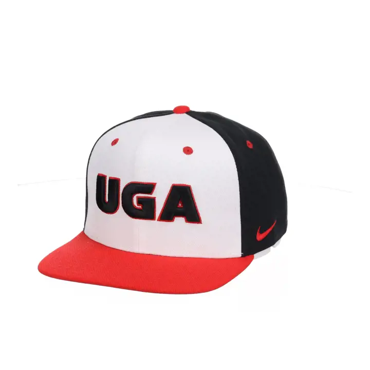 Georgia Bulldogs NCAA NK Casquette tricolore locale Snap blanc/ noir