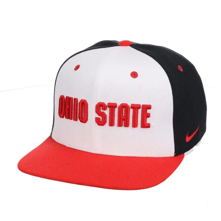 Ohio State Buckeyes NCAA NK Casquette tricolore locale Wht/blk