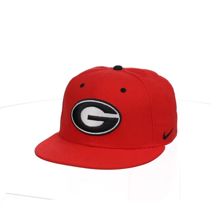 Casquette ajustée de baseball NCAA Georgia Bulldogs rouge/noir
