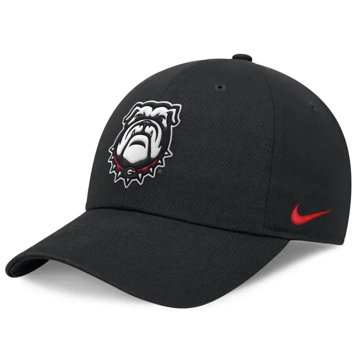 Georgia Bulldogs NCAA NK DF Chapeau souple noir Core Easy