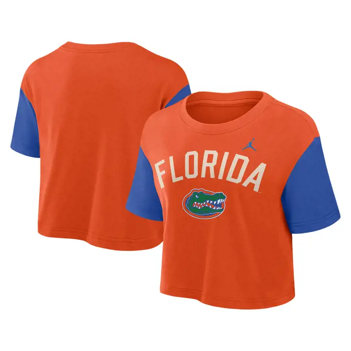 T-shirt court color block femme NCAA Florida Gators 25 ORG