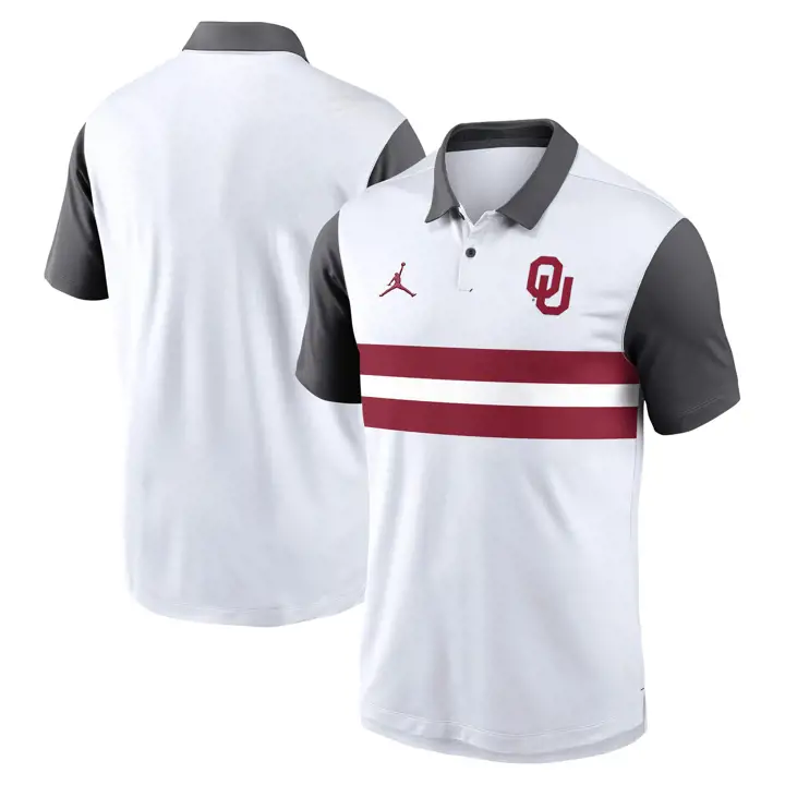 Polo Oklahoma Sooners NCAA Vapor 25 BLANC
