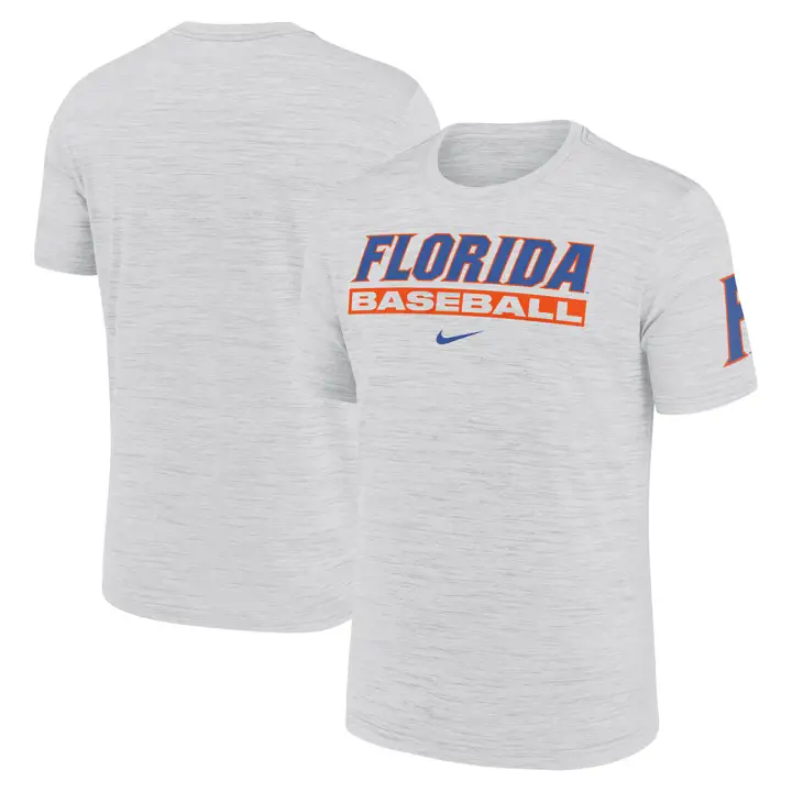 T-shirt Velocity NCAA Florida Gators Baseball 24 BLANC