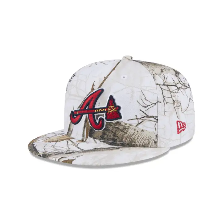 ATLANTA BRAVES MLB WHITE REALTREE 59FIFTY CAMO/CAMO/RBL
