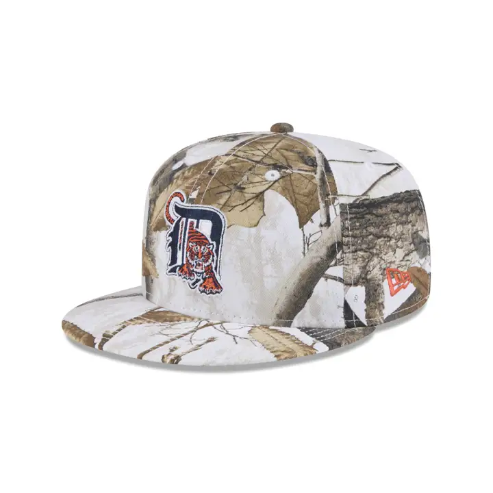 DETROIT TIGERS MLB BLANC REALTREE 59FIFTY CAMO/CAMO/ORANGE