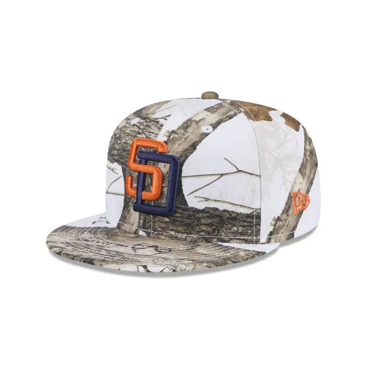 SAN DIEGO PADRES MLB WHITE REALTREE 59FIFTY CAMO/CAMO/RED