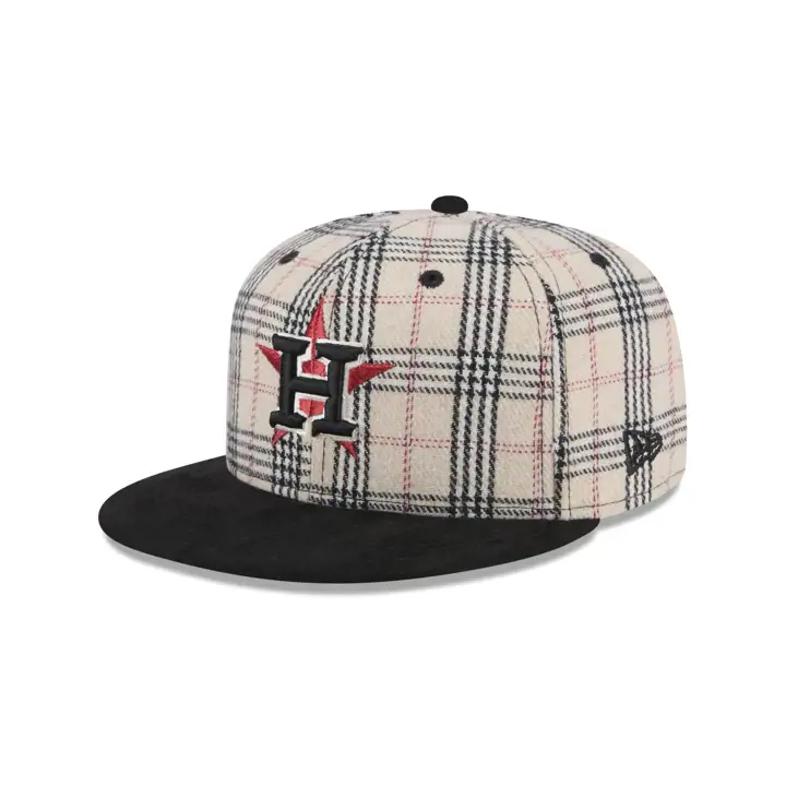 CASQUETTE 59FIFTY HOUSTON ASTROS MLB À CARREAUX BLANCS ET SUÈDE BLANC/NOIR/VERT