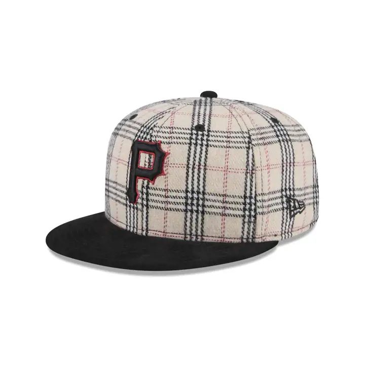 PITTSBURGH PIRATES MLB BLANC À CARREAUX/DAIM 59FIFTY BLC/NOIR/VERT