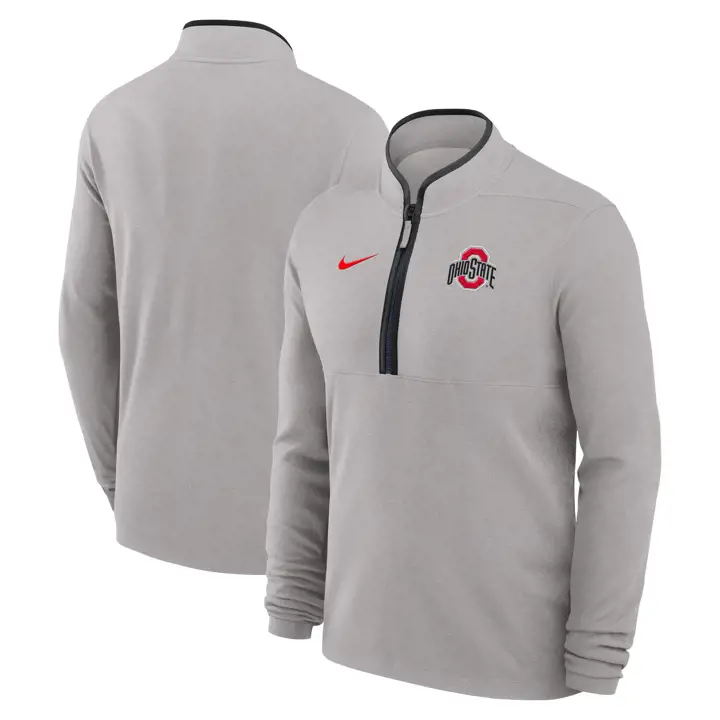 Ohio State Buckeyes NCAA Victoire 1/2 Zip 25 GRY
