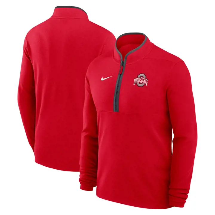 Ohio State Buckeyes NCAA Victory 1/2 Zip 25 ROUGE