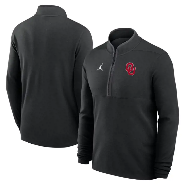 Oklahoma Sooners NCAA Victoire 1/2 Zip 25 BLK