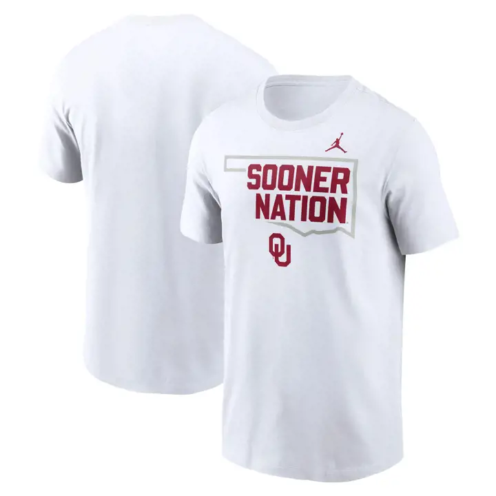 T-shirt NCAA Oklahoma Sooners local État blanc