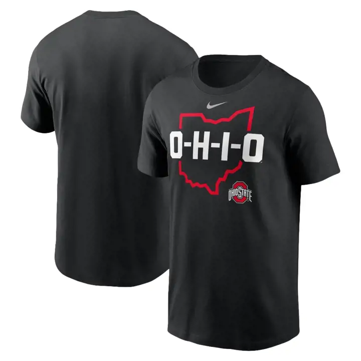 T-shirt Ohio State Buckeyes NCAA Local State Noir