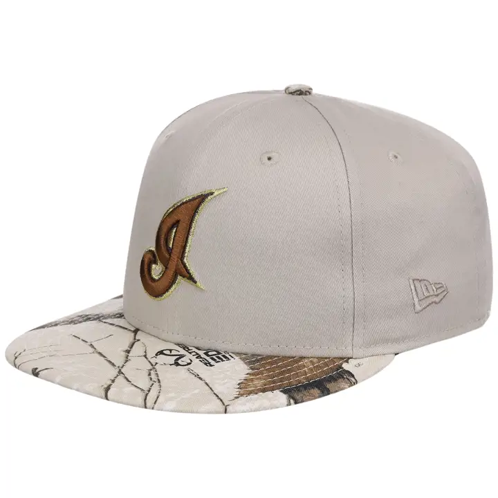 Casquette 59FIFTY MLB Arctic Real Tree des Indians, coloris pierre/blanc/kaki Jacobs