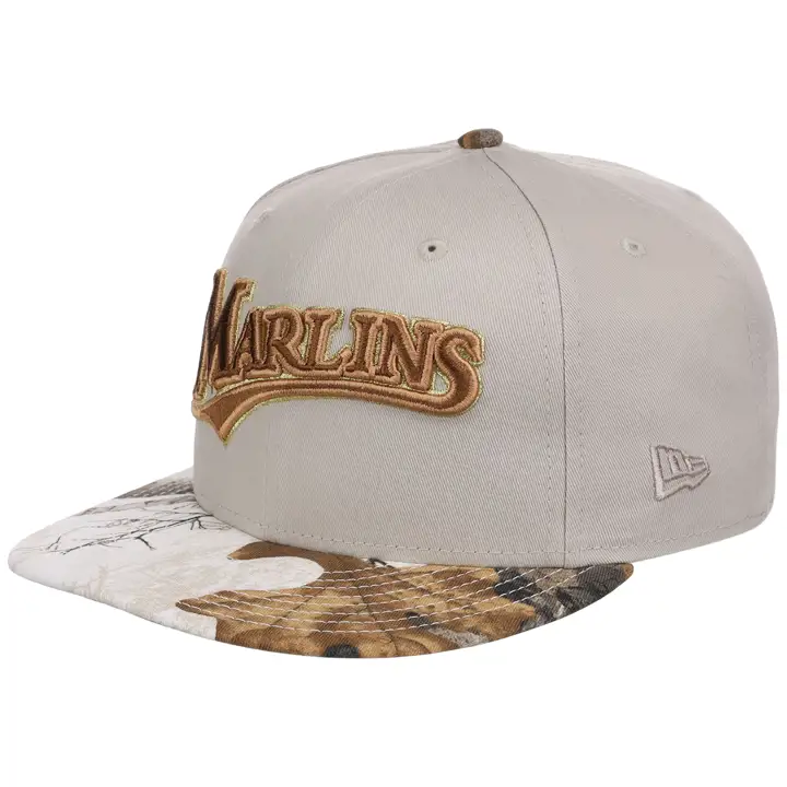 Marlins MLB Arctic Real Tree 59FIFTY Stone/ wht/ kgrn 10TH A