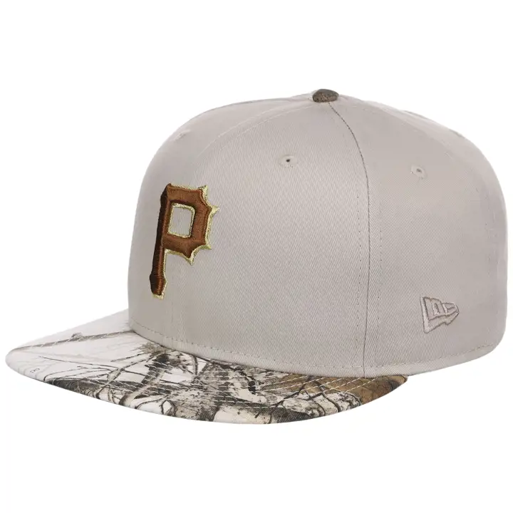 Pirates MLB Arctic Real Tree 59FIFTY Stone/ wht/ kgrn Three