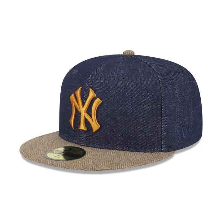 New York Yankees MLB Décontracté Chic 59FIFTY Jean/ beige/ gris