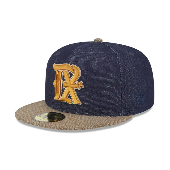 Texas Rangers MLB Casual habillé 59FIFTY Denim/ camel/ gris