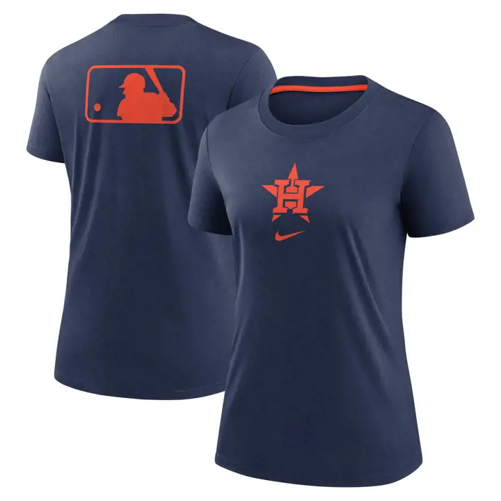 T-shirt bleu marine MLB Nike AC Early Work Houston Astros pour femme