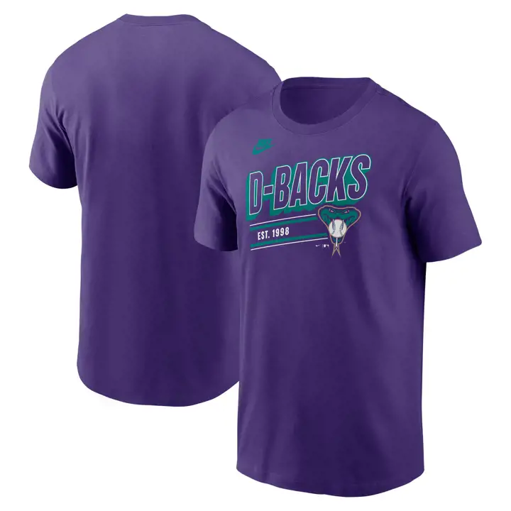T-shirt rétro Arizona Diamondbacks MLB Coop Knockout VIOLET