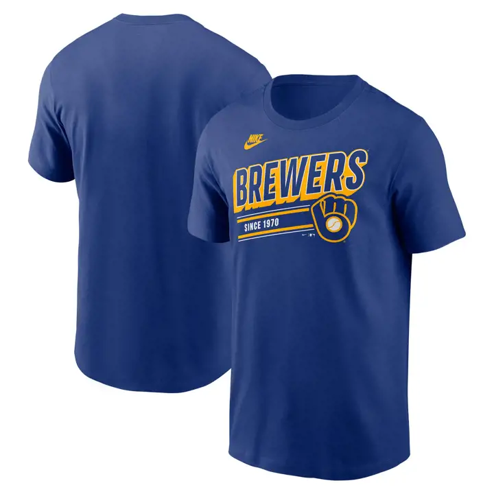 T-shirt RBL rétro « Knockout » Milwaukee Brewers MLB